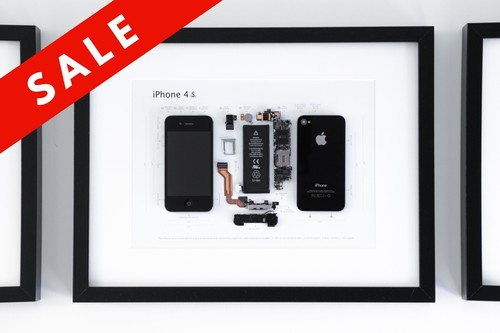 Iphone smontato con cornice - iphone,
